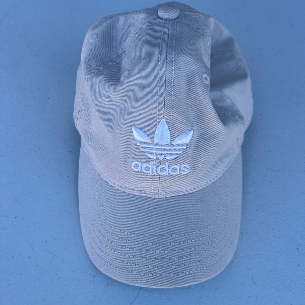 Adidas Originals Trefoil Adjustable Dad Hat Cap Light Tan